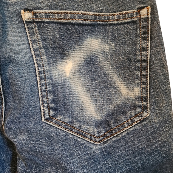 Everlane Distressed Fading Slim Straight Jeans - Picture 7 of 9